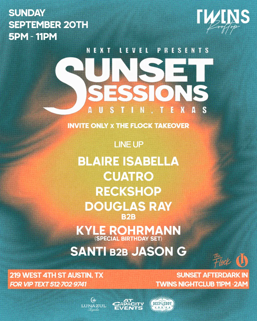Sunset Sessions ATX - Sep 20th