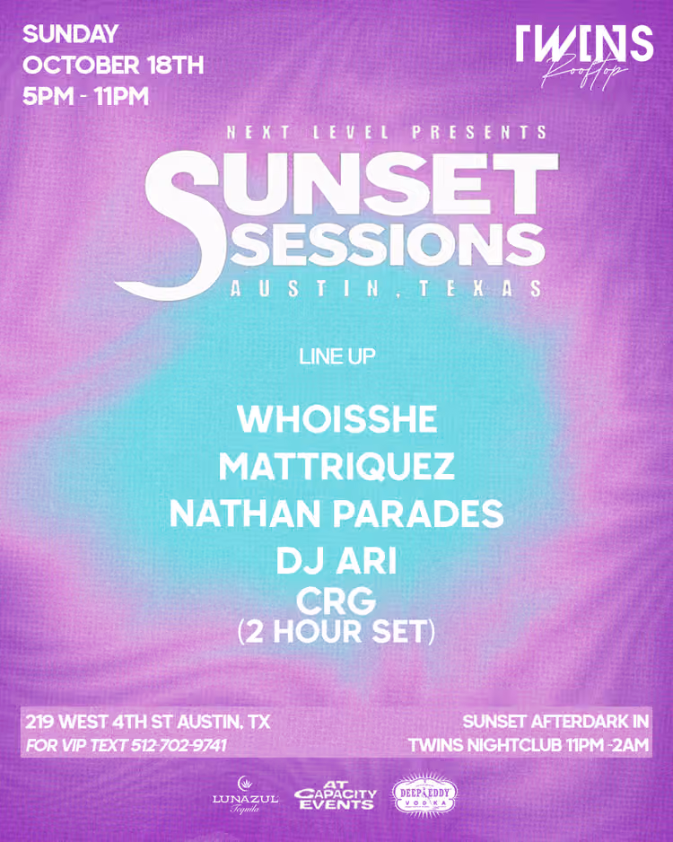 SUNSET SESSIONS ATX - Oct 18th