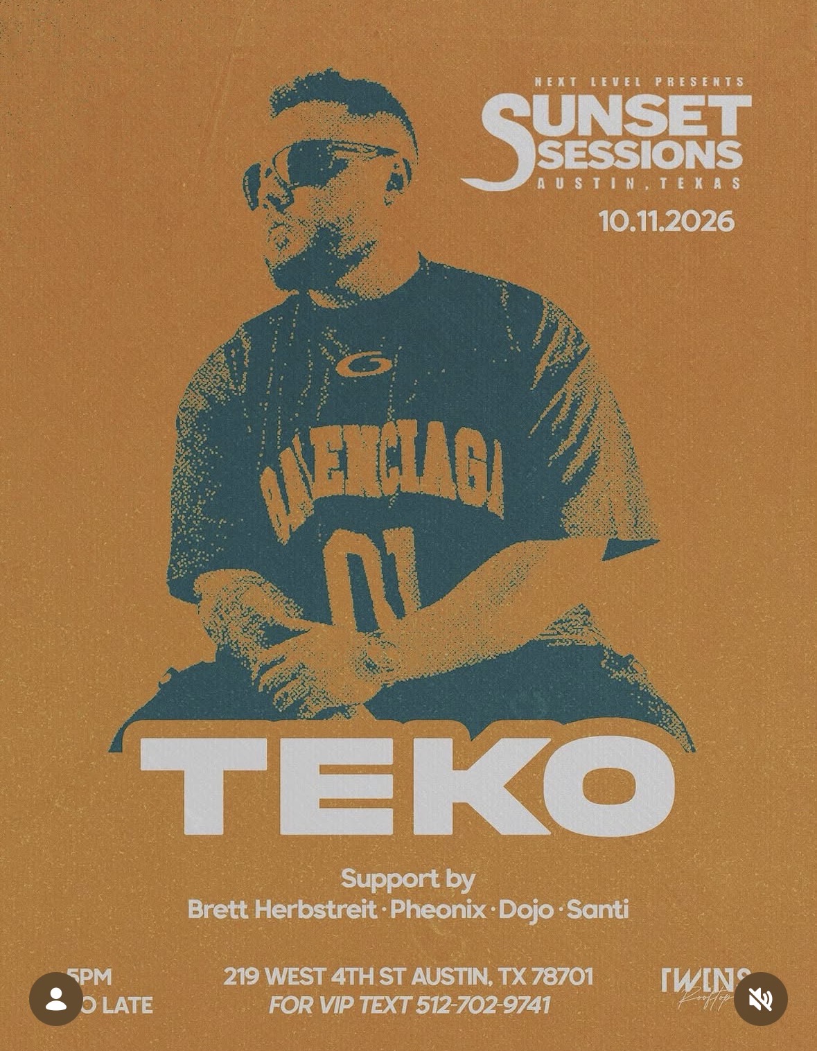SUNSET SESSIONS ATX - TEKO