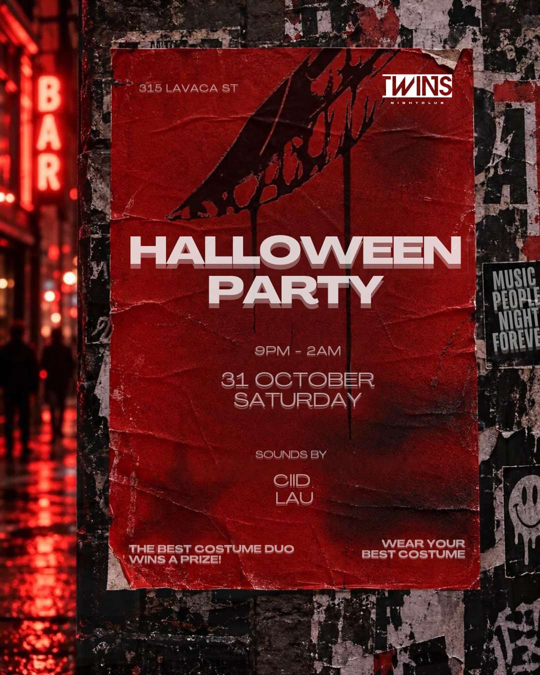 TWINS Halloween Party - CIID & Lau - Oct 31st