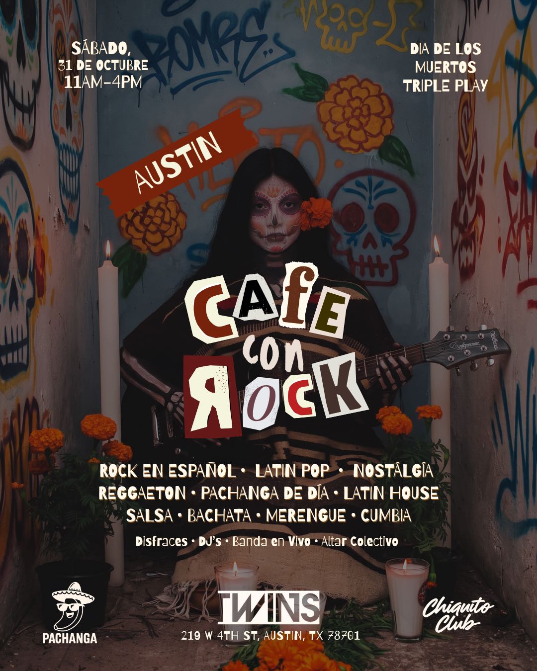 Café con Rock 🎸 Dia De Muertos • TRIPLE PLAY